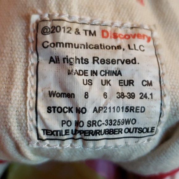 High top red sneakers animal planet - Picture 12 of 13